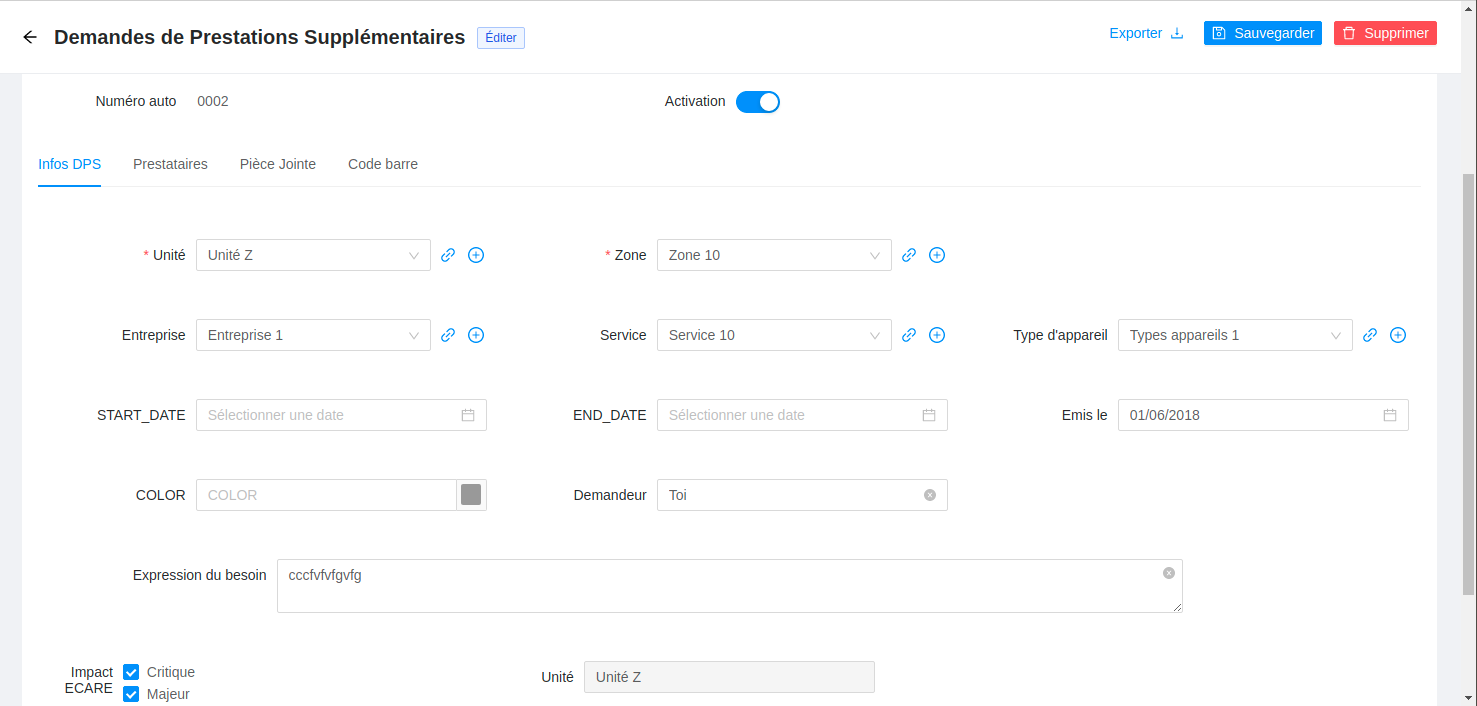 Capture d'écran mode intégré